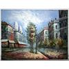 Image 1 : Oil on Canvas of Street Scene