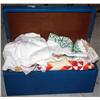 Image 2 : Chest with Handmade Quilts & Tablecloths