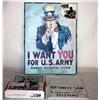 Image 1 : Lot of Uncle Sam " I Want You" Recruiting Posters