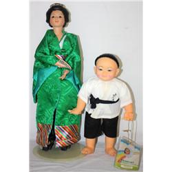 Lot of 2 Asian Dolls