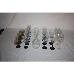 Lot of Glassware - 3 Toscany Hand Blown Romania