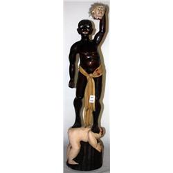 Head Hunter Statue 35" Tall