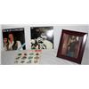 Image 3 : Lot Of 3 Elvis Albums w/ Elvis Framed Picture