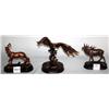 Image 1 : 3 Collectible Animal Statues