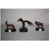 Image 2 : 3 Collectible Animal Statues
