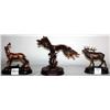 Image 3 : 3 Collectible Animal Statues