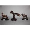 Image 4 : 3 Collectible Animal Statues