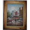 Image 2 : Framed Oil on Canvas of Paris Scene