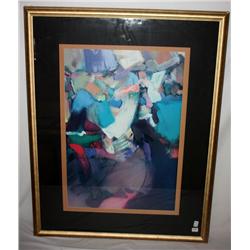 Framed Abstract Print 28 x 38