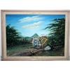 Framed Oil Painting of Ancient Times People