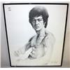 Image 2 : Framed Drawing of Bruce Lee