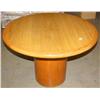 Image 1 : Wood Round Table