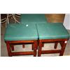 3 Green Stools
