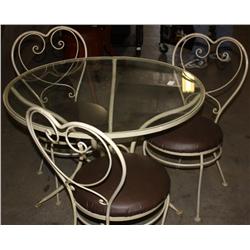 Patio Table and Chairs-Ice Cream Style