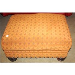 Tan Cloth Ottoman