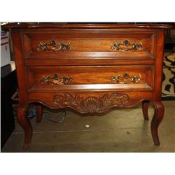 Vintage Nightstand with 2 Drawers
