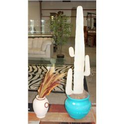 Lot of Artificial Cactus and Bush