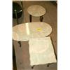 3 Marble Style Matching Living Room Tables