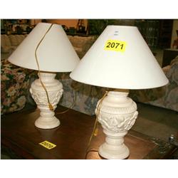 Set of 2 Table Lamps & Shades