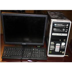 Desktop Computer w/ Sony Monitor/Keyboard/Mouse