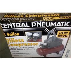 3 Gallon Oil-Less Compressor 1/4 Hp 100 Psi