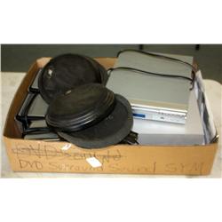 Box of Speakers W/ DVD Player
