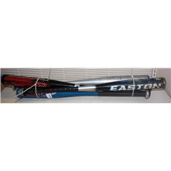 5 Aluminum Bats Easton, Rawlings, De Marini