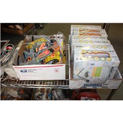 Rack Of Misc. Palm Pilot, DVD Player, Speakers,