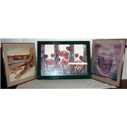 Lot of 3 Framed Prints