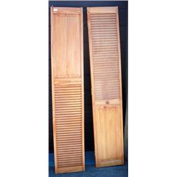 2 Wooden Closet Doors