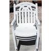 Image 2 : 3 White Outdoor Chairs