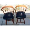 2 Wooden Chairs W/ Cushion Seats