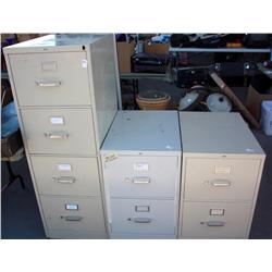 Lot Of 3 File Cabinets