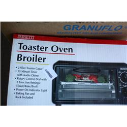 Table Lot Of Misc. Garbage Can, Doll,