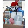 Image 3 : Table Lot Of Misc. Cups, Sleeping Bag, Cooler,