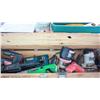 Image 2 : Table Lot Of Misc. Electric Tools, Saws, Safe,