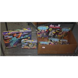 Shelf Lot of Star Trek Toys
