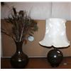 Image 1 : Table Lamp & Flower Vase