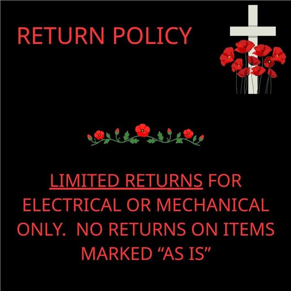 RETURN POLICY