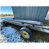Image 4 : JD steel framed wagon c/w misc. wood