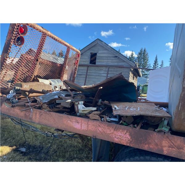 Truck deck c/w ramps 7 fifth wheel, car hood, plywood, grating, fuel tank