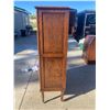 Image 10 : ANTIQUE OAK SIDE-BY-SIDE CHIFFOROBE (OR GENTLEMAN'S CHIFFONIER/WARDROBE)