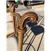 Image 11 : METAL BAR STOOLS, GOLD FINISH; SET OF FOUR