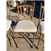 Image 3 : METAL BAR STOOLS, GOLD FINISH; SET OF FOUR