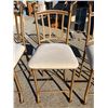 Image 4 : METAL BAR STOOLS, GOLD FINISH; SET OF FOUR