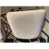 Image 6 : METAL BAR STOOLS, GOLD FINISH; SET OF FOUR
