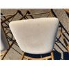 Image 7 : METAL BAR STOOLS, GOLD FINISH; SET OF FOUR