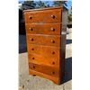 Image 1 : VERTICAL WOODEN CHEST OF DRAWERS (HIGHBOY OR TALLBOY DRESSER)