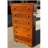 Image 2 : VERTICAL WOODEN CHEST OF DRAWERS (HIGHBOY OR TALLBOY DRESSER)