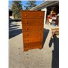 Image 3 : VERTICAL WOODEN CHEST OF DRAWERS (HIGHBOY OR TALLBOY DRESSER)